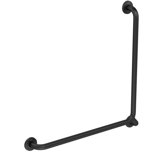 Barra de Apoio em L Esquerdo Conforto Black Matte - 2335.Bl.Mt