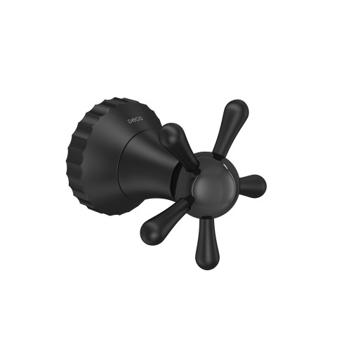 Acabamento para Registro de Gaveta e Pressão 1/2, 3/4 Pérola Black Matte - 4900.Bl108.Pq.Mt