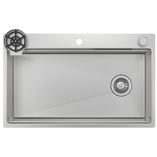 Cuba de Cozinha Retangular com Deck e Acessórios Inox - Cc.700.75.Wor.Inx