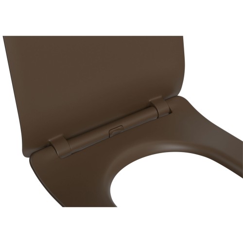 Assento em Termofixo Deca com Slow Close e Easy Clean para Bacias Lk Carrara Nuova Marrom Fosco