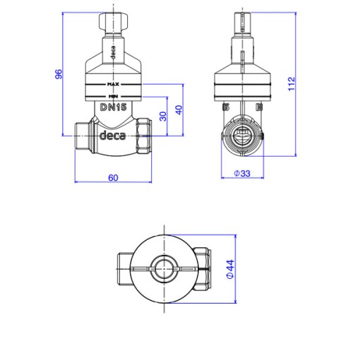 Base Registro de Pressão Mvs 1/2 Dn15 - Bruto