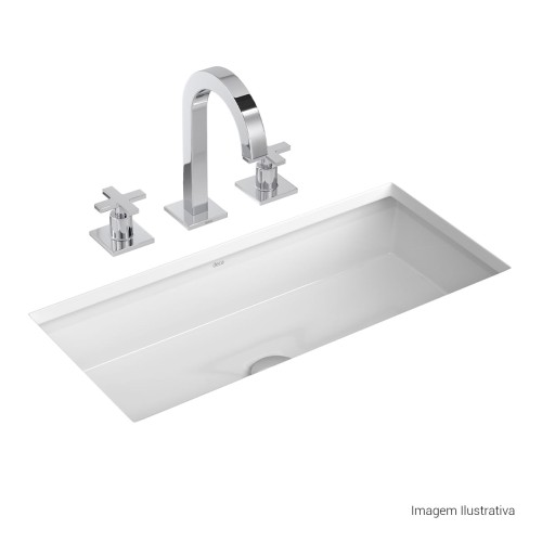 Cuba de Embutir Retangular Deca 31x59cm Branco Linha L
