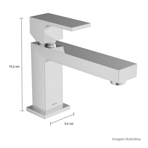Misturador Monocomando Deca de Mesa Bica Baixa para Lavatório Unic Black Matte