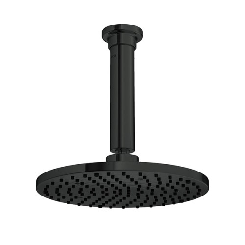 Chuveiro com Tubo de Teto Aquamax Black Matte