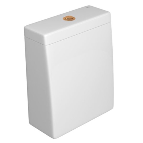 Caixa Acoplada com Acionamento Duo Branco/red Gold