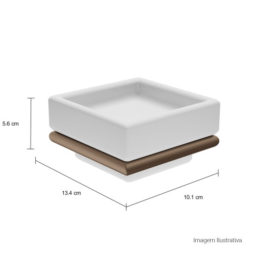 Saboneteira de Parede Acessórios Slim Corten