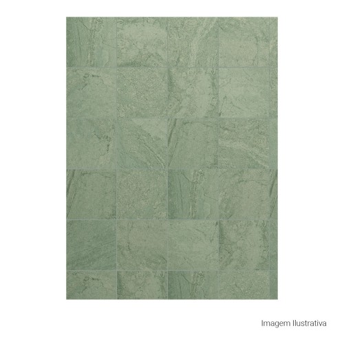 Porcelanato Pedra Lux 20x20cm Verde - Portinari Pacific Sgn Esmaltado Bold