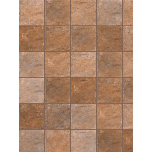 Porcelanato Decorado Natural 15x15cm Marrom - Portinari Origem Bw Nat Esmaltado Bold