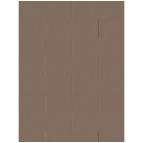 Porcelanato Monocromatico Natural 7,7x24cm Marrom - Portinari Harmonia Brick Bw Nat Esmaltado Bold