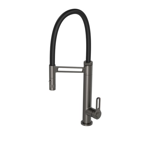 Misturador Monocomando de Mesa para Cozinha Dark Antracite