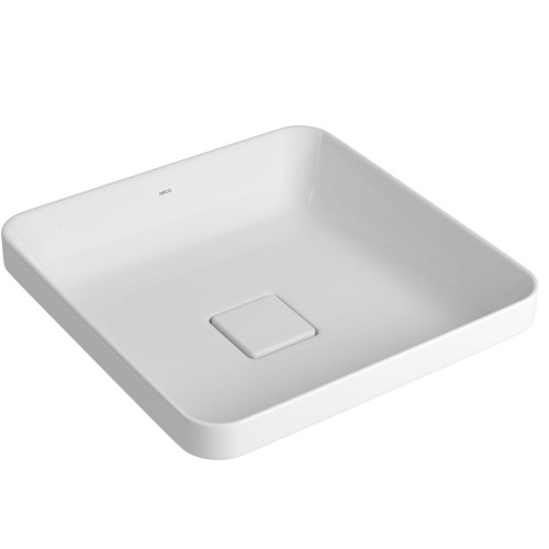 Cuba de Sobrepor Quadrada Deca 40x40cm Branco Slim