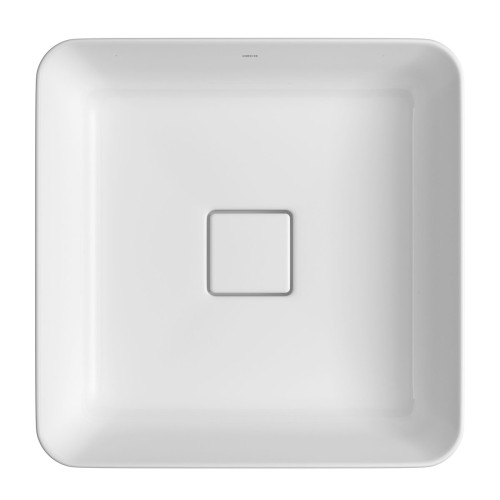 Cuba de Sobrepor Quadrada Deca 40x40cm Branco Slim