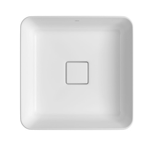 Cuba de Sobrepor Quadrada Deca 40x40cm Branco Slim