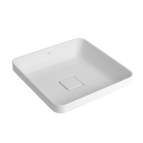 Cuba de Sobrepor Quadrada Deca 40x40cm Branco Slim