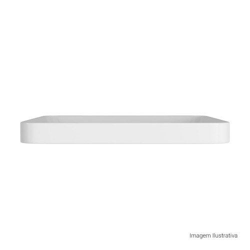 Cuba de Sobrepor Quadrada Deca 40x40cm Branco Slim