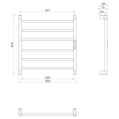 Toalheiro Térmico de Parede 220v Cromado