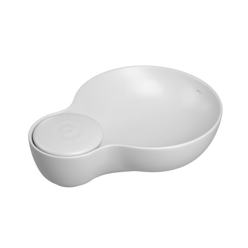Cuba de Apoio Oceano 60cm Gota Branco Fosco