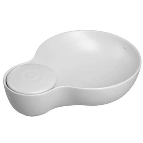 Cuba de Apoio Oceano 60cm Gota Branco Fosco