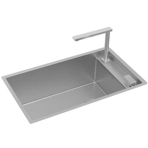 Cuba de Cozinha Retangular com Monocomando Deca Suprahide 70x40cm Inox