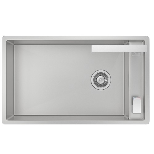 Cuba de Cozinha Retangular com Monocomando Deca Suprahide 70x40cm Inox