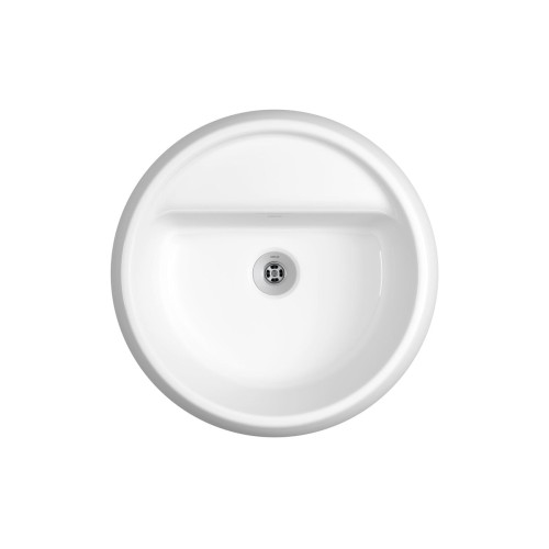 Cuba de Apoio Deca Redonda com Deck 40cm Bold Branco
