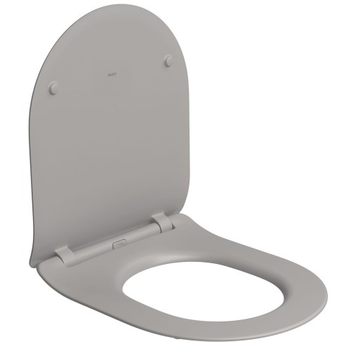 Assento em Termofixo Deca com Slow Close e Easy Clean para Bacias Lk Carrara Nuova Soft Antracite