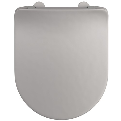 Assento em Termofixo Deca com Slow Close e Easy Clean para Bacias Lk Carrara Nuova Soft Antracite