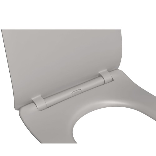 Assento em Termofixo Deca com Slow Close e Easy Clean para Bacias Lk Carrara Nuova Soft Antracite