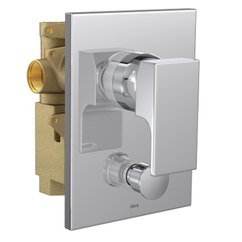 Misturador Monocomando 4 Vias de Chuveiro com Desviador para Banheira Unic Cromado