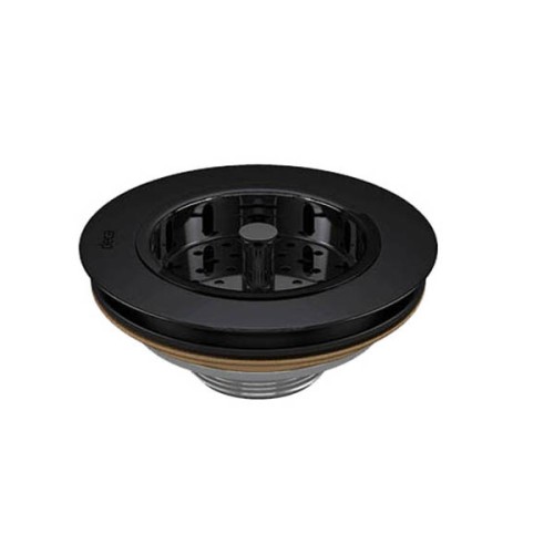 Válvula de Escoamento para Pia de Cozinha 4 1/2 Black Matte
