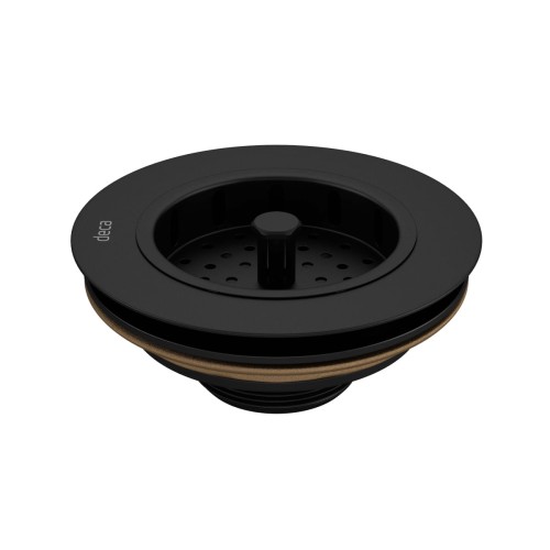 Válvula de Escoamento para Pia de Cozinha 4 1/2 Black Matte