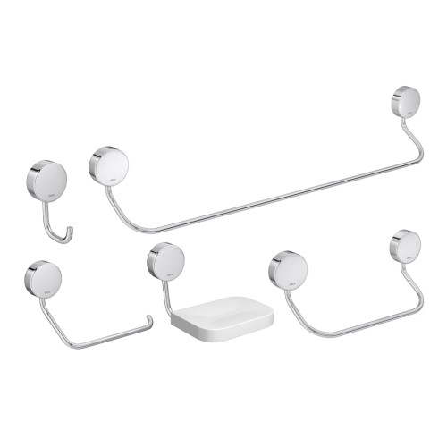 Kit de Acessórios Deca com 5 Peças Net Cromado