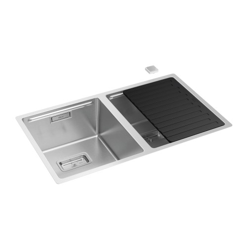 Cuba Dupla Deca para Cozinha em Inox 745x440x201 Wish Inox