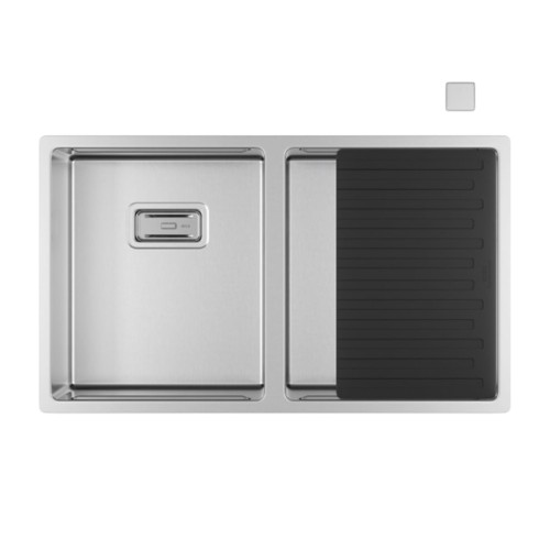 Cuba Dupla Deca para Cozinha em Inox 745x440x201 Wish Inox