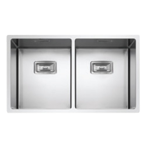Cuba Dupla Deca para Cozinha em Inox 745x440x201 Wish Inox