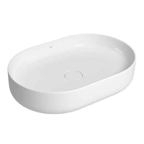 Cuba de Apoio Oval Deca 40x60cm Branco Slim