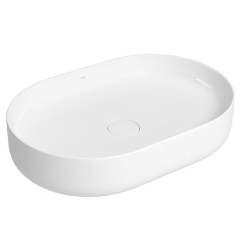 Cuba de Apoio Oval Deca 40x60cm Branco Slim