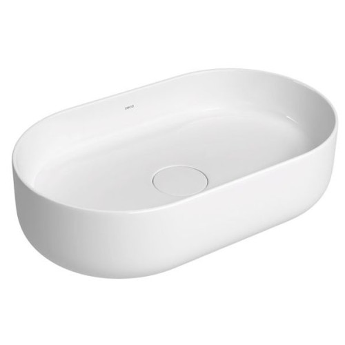 Cuba de Apoio Oval Deca 29,5x50cm Branco Slim