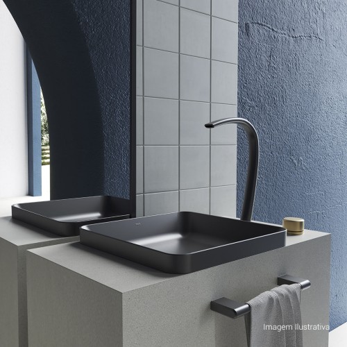 Porta Toalhas de Rosto Deca You Black Matte