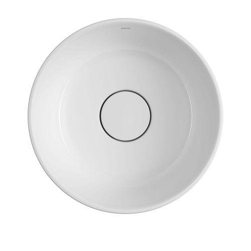 Cuba de Sobrepor Redonda Deca 30x30cm Branco Slim