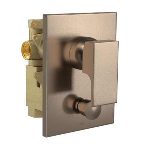 Misturador Monocomando 4 Vias de Chuveiro com Desviador para Banheira Unic Corten