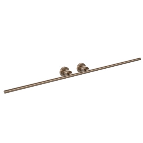 Porta Toalha com Barra Dupla Acessórios Slim Corten