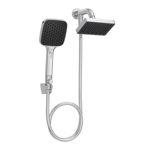 Chuveiro Retangular de Parede 15cm com Desviador Cromado