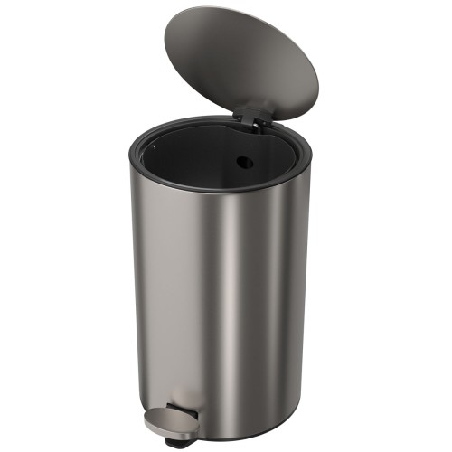 Lixeira Redonda com Pedal Deca 12l Inox - 1005.Red.12.Inx