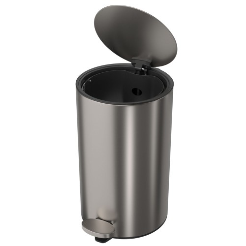 Lixeira Redonda com Pedal Deca 8l Inox - 1005.Red.8.Inx