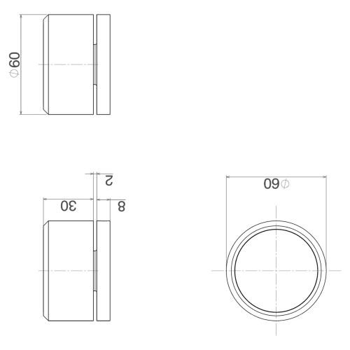 Acionamento para Torneira de Mesa Redondo Corten - 4991.Ct104.Mt