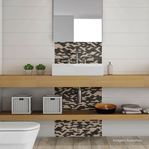 Porcelanato Monocromatico Matte 30x90cm Branco - Portinari Clean White Plain Retificado