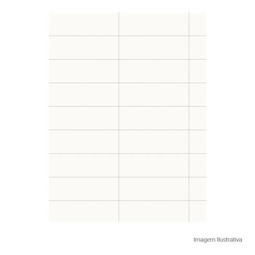 Porcelanato Monocromatico Matte 30x90cm Branco - Portinari Clean White Plain Retificado