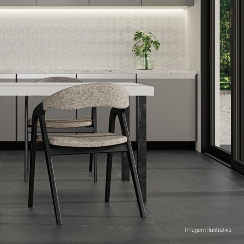 Porcelanato Cimentício Natural 100x100cm Cinza - Portinari Munich Dgr Nat Esmaltado Retificado