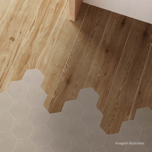 Porcelanato Acetinado Amadeirado 20x120cm Bege - Portinari Giardino Be Act Esmaltado Retificado